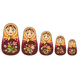 Matryoshka doll PNG-49493